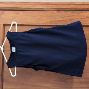 Lands' End Navy Blue High Neck Tankini Swim Top, Size 8